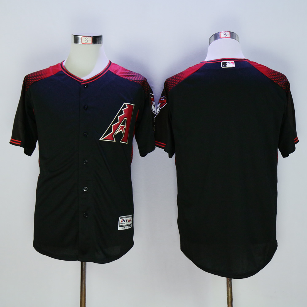 Men Arizona Diamondback Blank Black MLB Jerseys2->women mlb jersey->Women Jersey